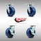 Service Caster 6 Inch Stainless Steel Solid Poly Swivel Caster Set with Roller Bearing 2 Brakes SCC-SS30S620-SPUR-2-TLB-2 - alternate 4